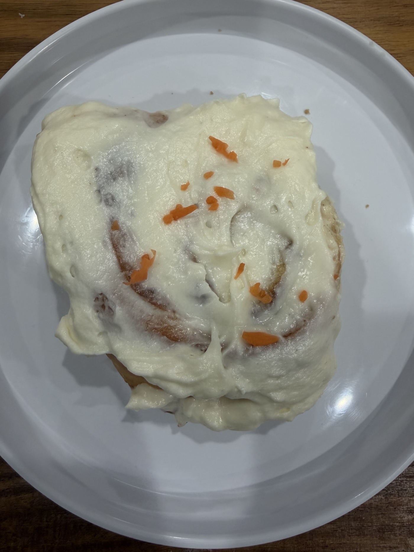 Carrot cake roll with cream cheese icing by RizziBakes
