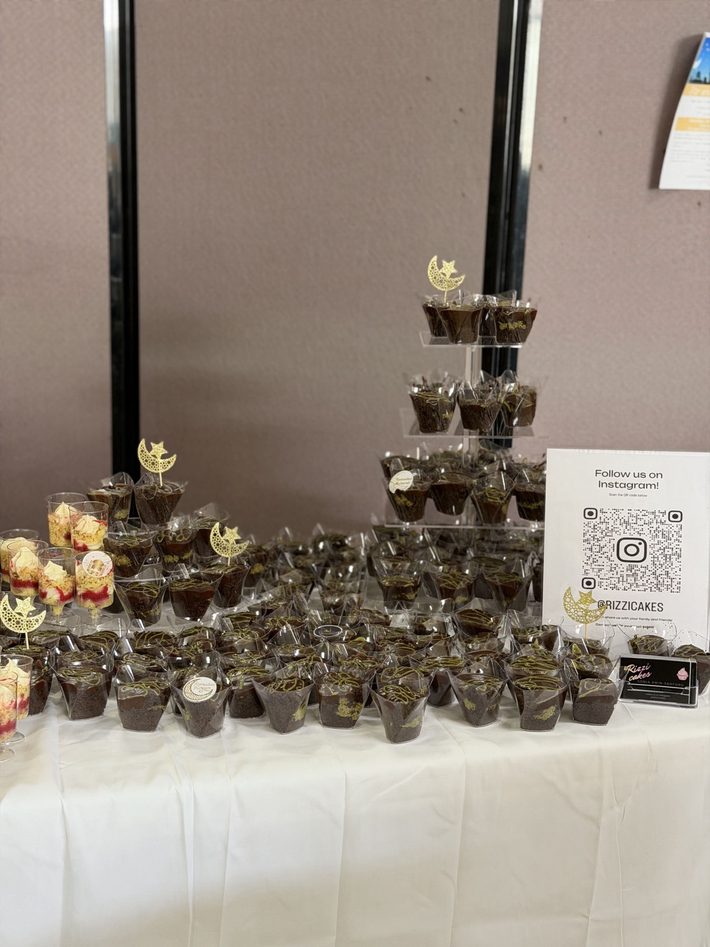 Catering dessert table by RizziBakes