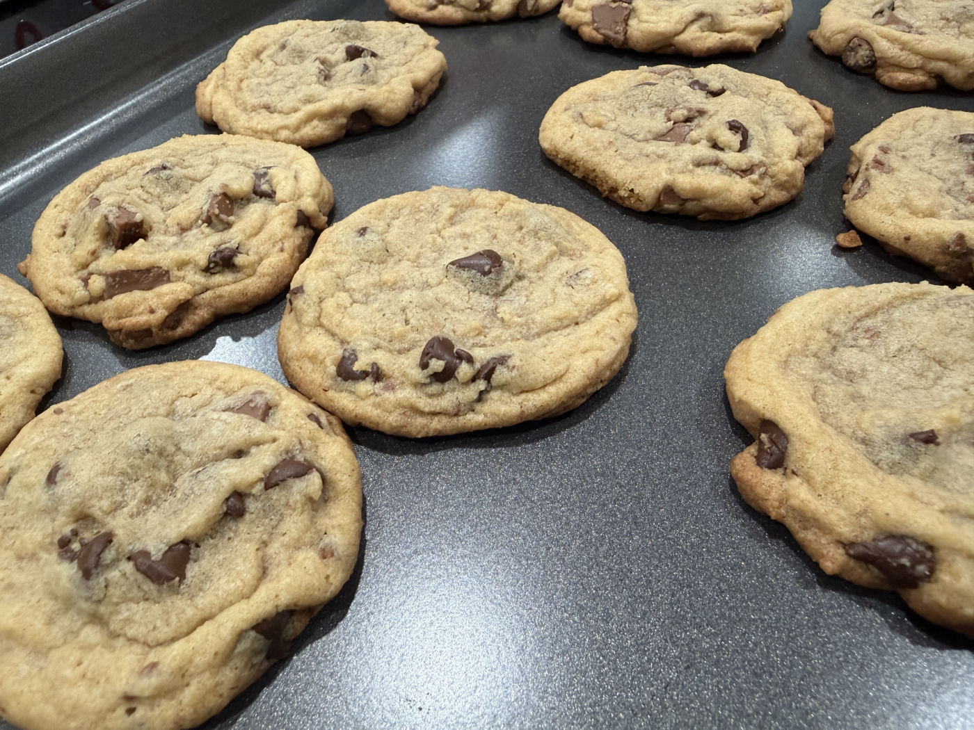 Fresh-baked chocolate chip cookies by RizziBakes