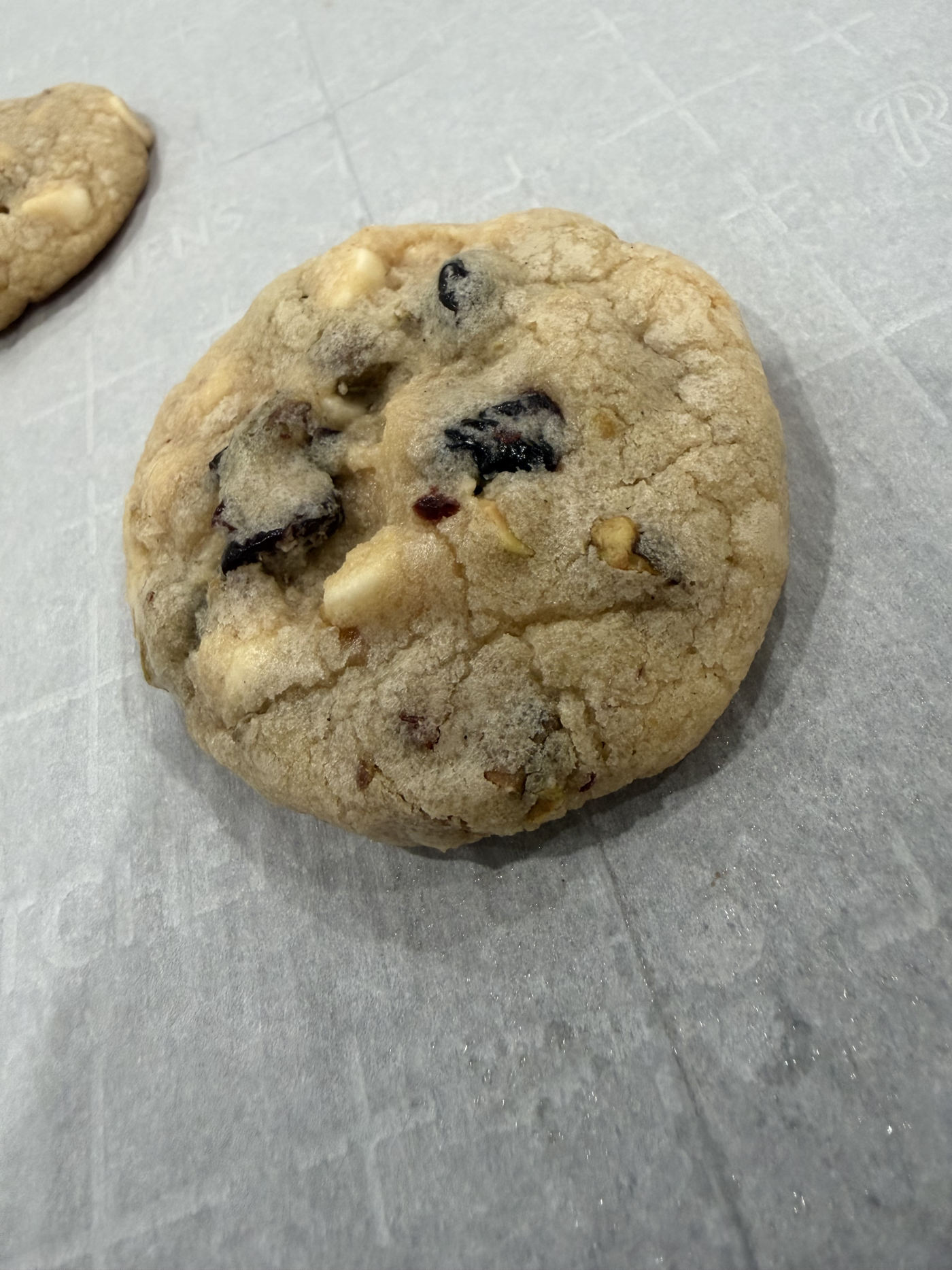 White chocolate cranberry cookie by RizziBakes