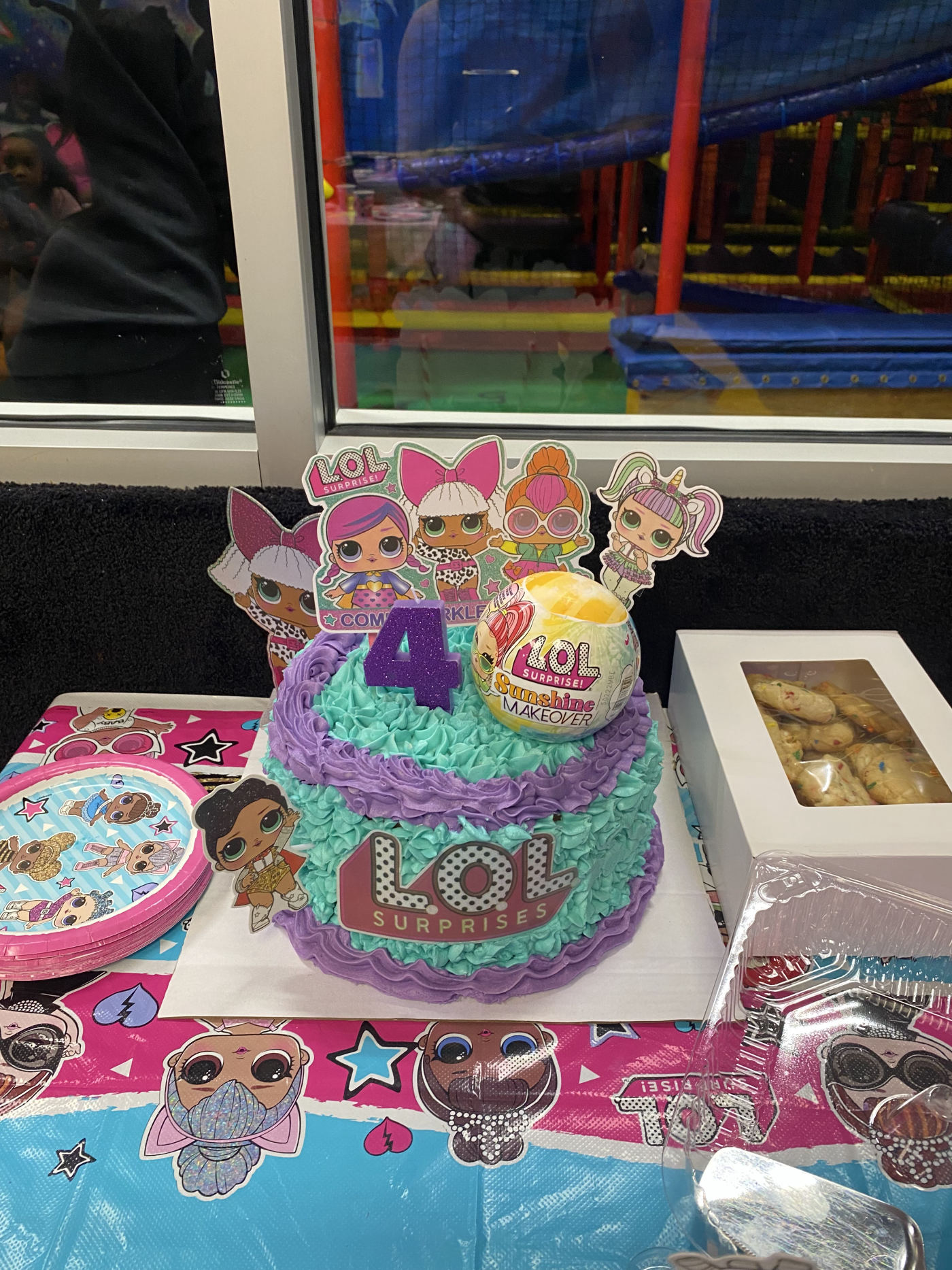 Custom LOL Surprise themed birthday cake by RizziBakes